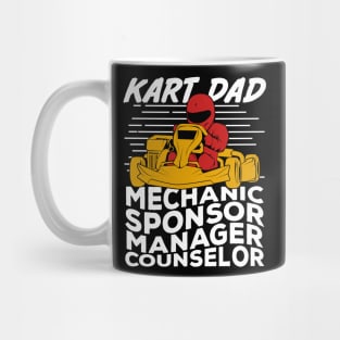 Funny Go Kart Racing Dad Father Gift Mug